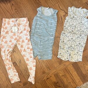 Kate Quinn Pajamas Set - Blue, Orange, and Cream